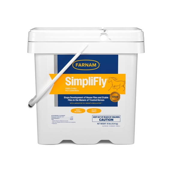 Farnam SimpliFly Feed-Thru Fly Control for Horses, Pellets, 160 Day Supply