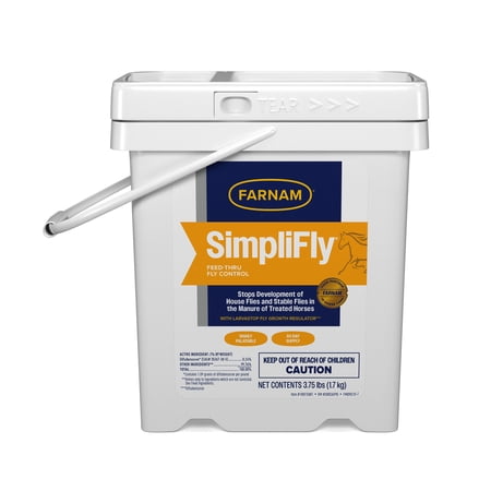 Farnam SimpliFly Feed Through Fly Control Daily Supplement for Horses, 60 Day Supply, 3.75 lb