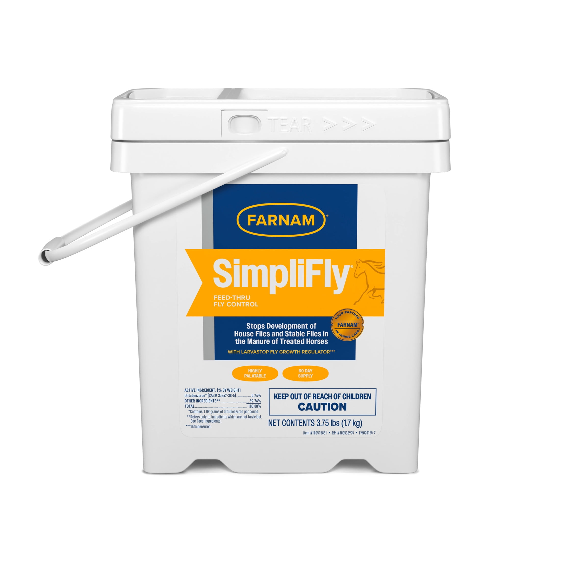 Farnam SimpliFly Horse Feed-Thru Fly Control Medication, 60 Day
