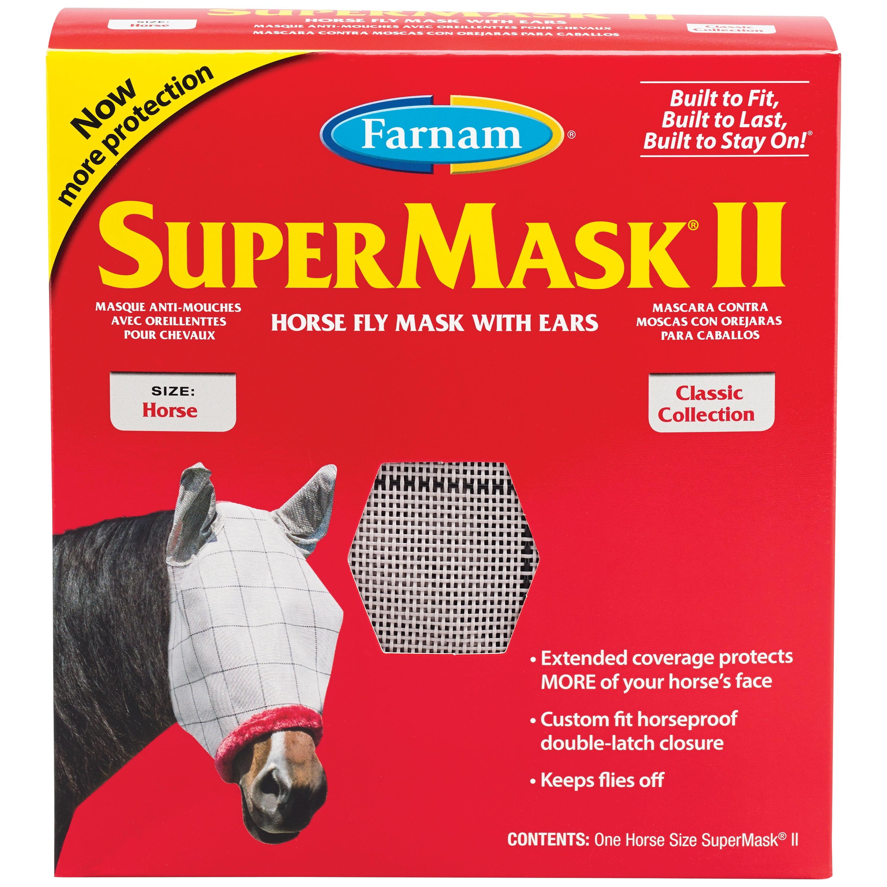 Farnam SuperMask II Horse Fly Mask with Ears