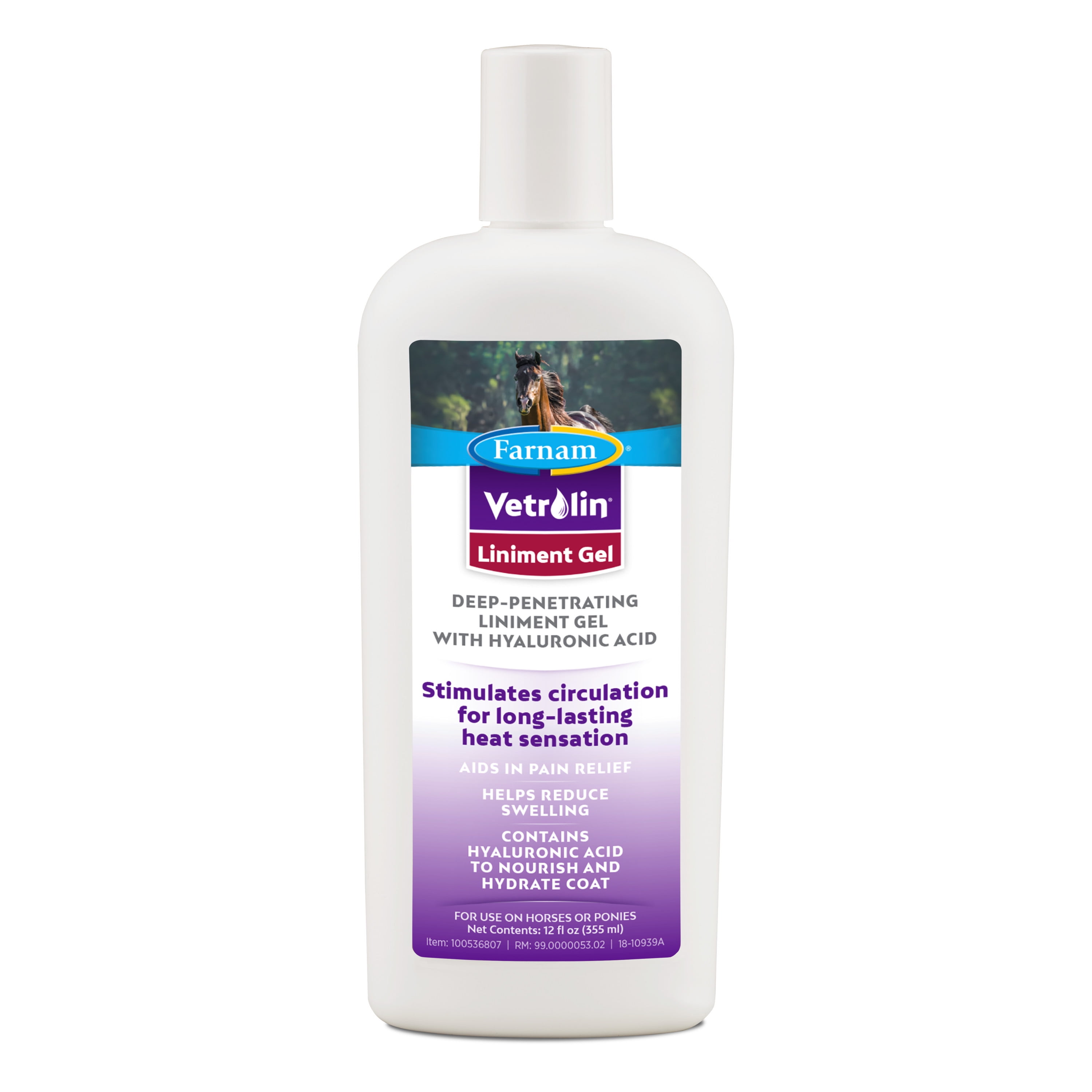 Farnam Vetrolin Liniment Gel for Muscle Soreness Relief on Horses