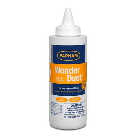 Farnam Wonder Dust Wound Powder for Horses and Show Stock Wound Care 4 Ounces
