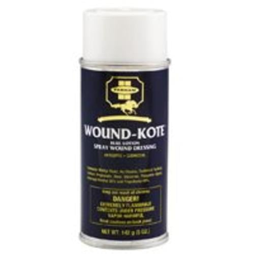 Farnam 3 Pack of Wound-Kote, 5 Ounces each, Blue Lotion Spray Wound Dressing for Horses Ponies Cattle and Dogs