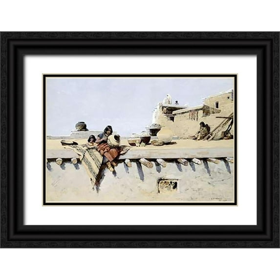 Farny, Henry 18x13 Black Ornate Wood Framed with Double Matting Museum Art Print Titled - Painting Pots