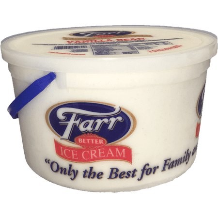 Farr Vanilla Bean Ice Cream Pail, 128 oz