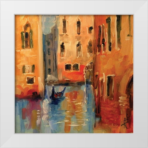 Farrall Doyle, Anne 12x12 White Modern Wood Framed Museum Art Print Titled - Venice II
