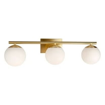 Farrell 3-Light Soft Gold Bath Vanity Light with Satin Opal Glass - Soft Gold