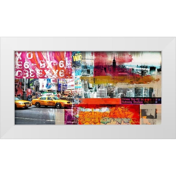 Farrell, Terry 14x9 White Modern Wood Framed Museum Art Print Titled - Urbana I