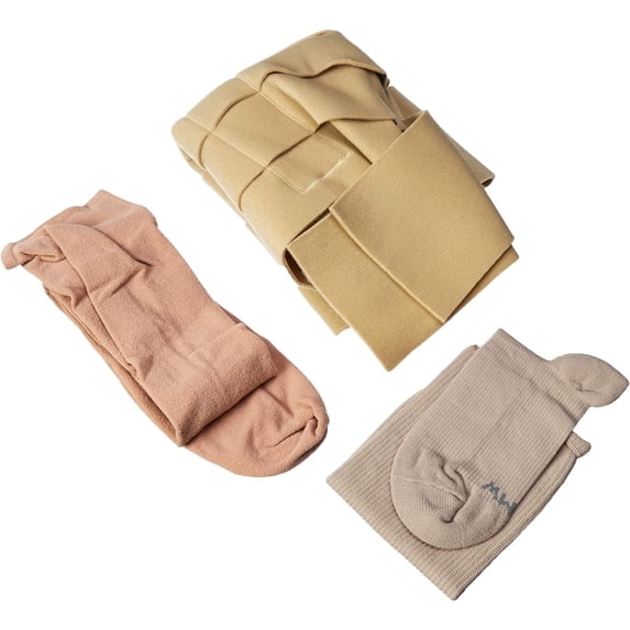 FarrowWrap Basic Legpiece, Tan with Compression Sock, BSN Jobst ...