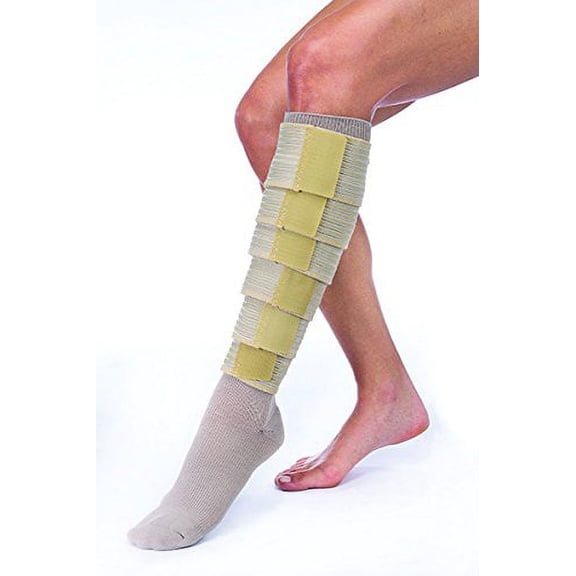 FarrowWrap Classic Legpiece, Tan with compression sock, BSN Jobst FarrowMed (Tall-Small)