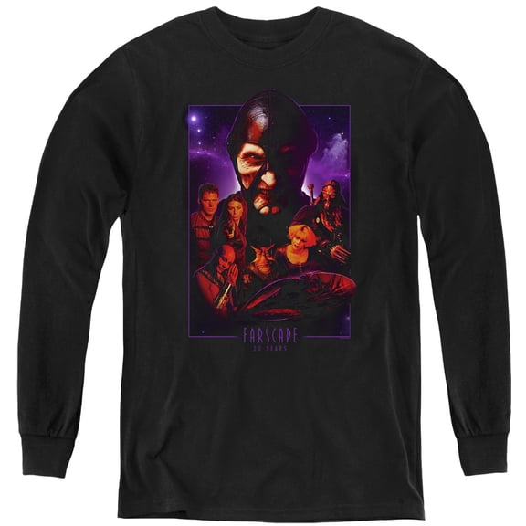 Farscape 20 Years Collage Youth Long Sleeve T-Shirt Black