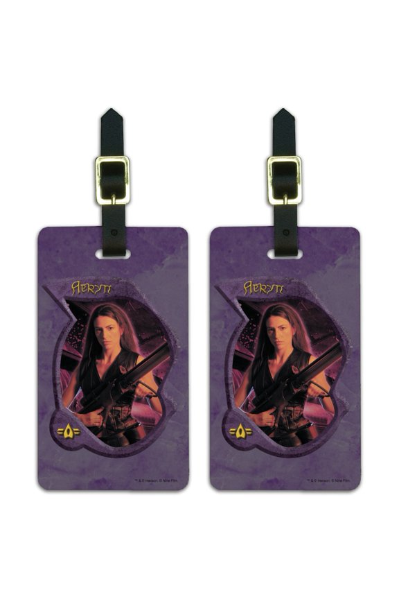 Farscape Aeryn Sun Peacekeeper Luggage ID Tags Suitcase Carry-On Cards - Set of 2