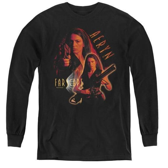 Farscape Aeryn Youth Long Sleeve T-Shirt Black