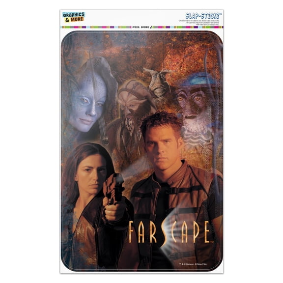 Farscape Crew Group Shot With Logo Weapons Raised Home Business Office Sign