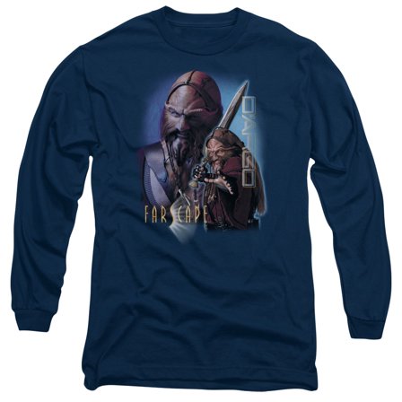 Farscape D'Argo Long Sleeve Adult 18/1 T-Shirt Navy