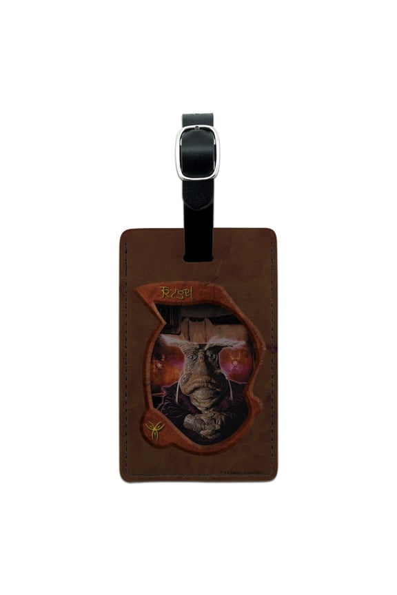 Farscape Dominar Rygel XVI Rectangle Leather Luggage Card Suitcase Carry-On ID Tag