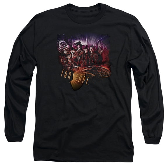 Farscape Graphic Collage Long Sleeve Adult 18/1 T-Shirt Black