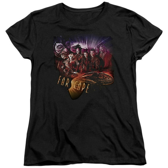 Farscape Graphic Collage S/S Women's T-Shirt Black
