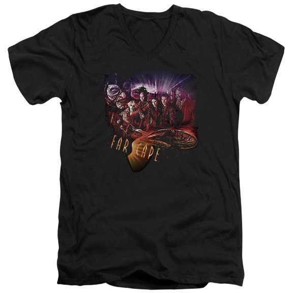 Farscape - Graphic Collage - Slim Fit V Neck Shirt - Medium