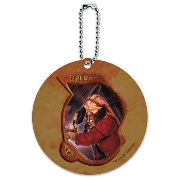 Farscape Ka D'Argo Luxan Round Luggage ID Tag Card Suitcase Carry-On