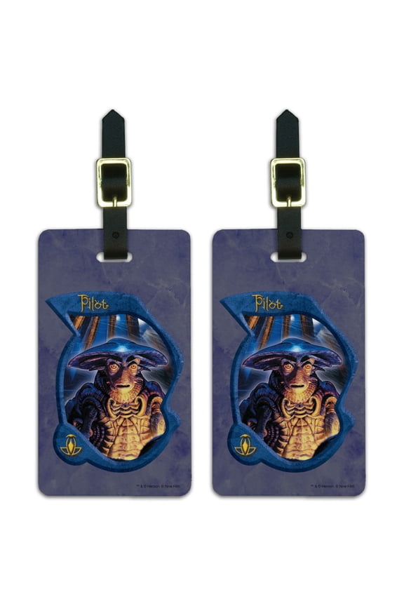 Farscape Moya's Pilot Luggage ID Tags Suitcase Carry-On Cards - Set of 2