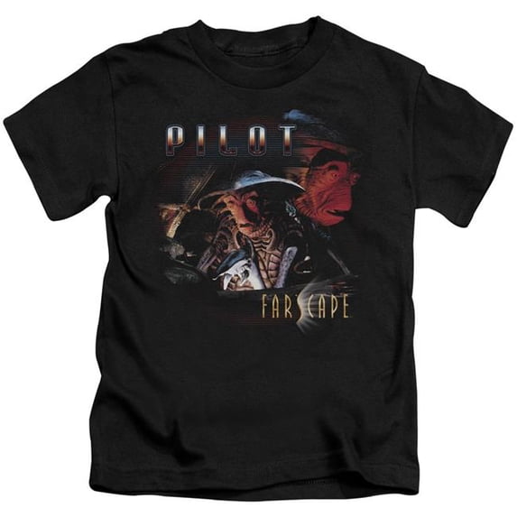 Trevco FAR102-KT-3 Farscape & Pilot Short Sleeve Juvenile 18-1 T-Shirt, Black - Large 7