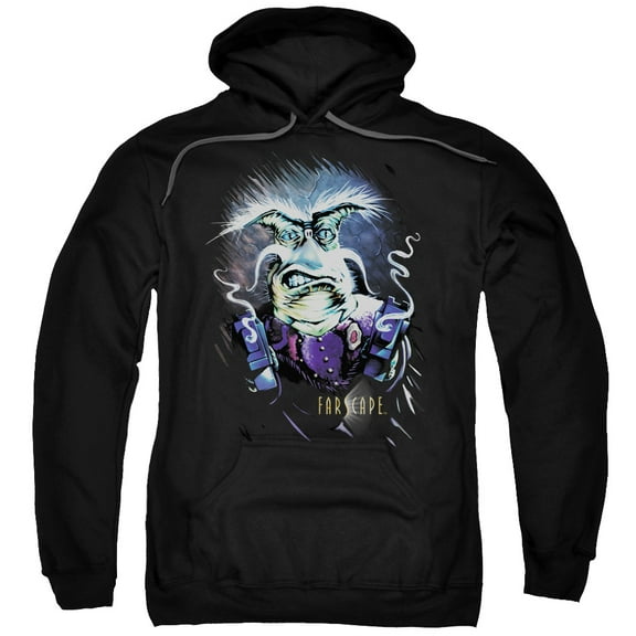 Farscape Rygel Long Sleeve Smoking Guns Adult Pullover Hoodie Sweatshirt Black