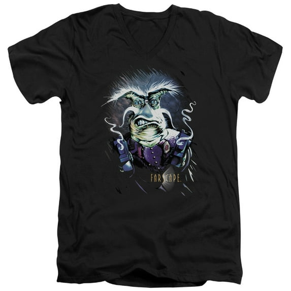 Farscape - Rygel Smoking Guns - Slim Fit V Neck Shirt - X-Large