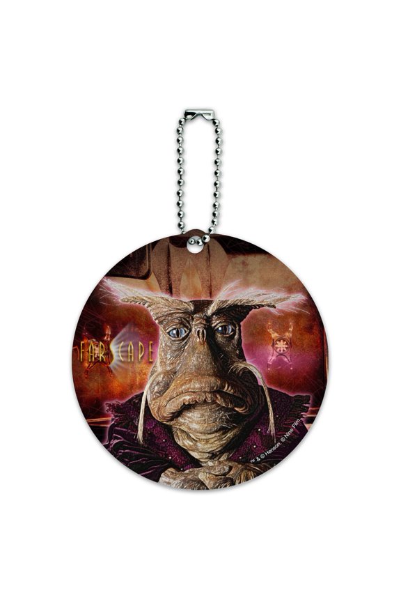 Farscape TV Show Rygel Round Luggage ID Tag Card Suitcase Carry-On