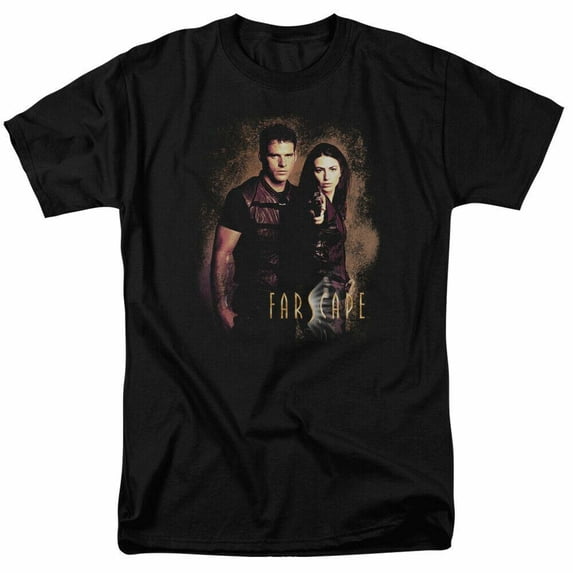 Farscape Wanted T Shirt Licensed Sci-Fi Alien TV Show Classic Tee New ...