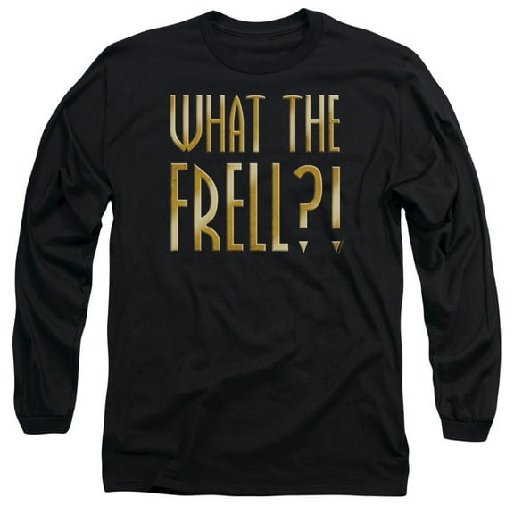 Farscape What The Frell Long Sleeve Adult 18/1 T-Shirt Black