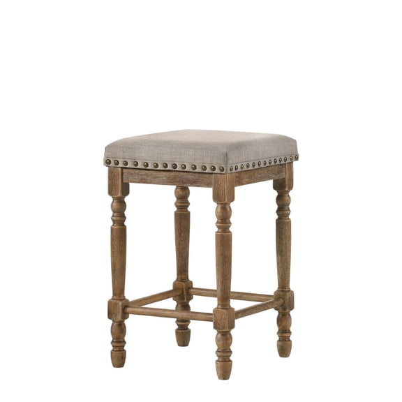 Farsiris Weathered Oak Finish Counter Height Table