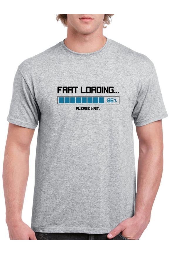 Fart Loading Men T-Shirt, Male Large
