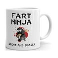 thumbnail image 1 of Fart Ninja Silent and Deadly Coffee Tea Ceramic Mug Office Work Cup Gift, 1 of 3