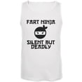 thumbnail image 1 of Fart Ninja White Adult Tank Top - Medium, 1 of 1