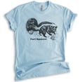 thumbnail image 1 of Fart Squirrel Shirt, Unisex Women's Men's Shirt, Funny Animal Shirt, Animal Name Shirt, Skunk Shirt, Heather Light Blue, 3X-Large, 1 of 6