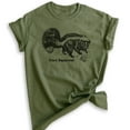 thumbnail image 1 of Fart Squirrel Shirt, Unisex Women's Men's Shirt, Funny Animal Shirt, Animal Name Shirt, Skunk Shirt, Heather Military Green, XX-Large, 1 of 6
