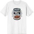 thumbnail image 1 of Fart Time Beans Adult White Crew Neck Short Sleeve Tee-XXL, 1 of 4