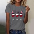 thumbnail image 1 of Fartey 4th of July Shirt for Women American Flag Short Sleeve Tops Independence Day Crew Neck T Shirts Funny Graphic Tees Soft Comfy Party Blouses Gray M, 1 of 4