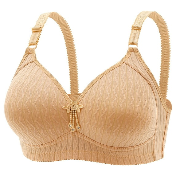 Fartey Bras for Women Plus Size Support T-shirt Bras Cotton Padded Bralettes Shapewear Breathable Full Figure Bras