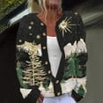 thumbnail image 1 of Fartey Cardigan Sweaters for Women Plus Size Christmas Long Sleeve Open Front Oversized Button Up Knitted Cardigans Ugly Xmas Graphic Coat Casual Holiday Outwear S-5XL, 1 of 3