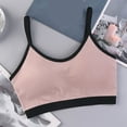 thumbnail image 1 of Fartey Fashion Block Color One Piece Sports BrasSpaghetti Strap Pullover Bra with Built in Padded Yoga Bras Gym Running Athletic V-Neck Cami Bra, 1 of 3