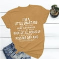 thumbnail image 1 of Fartey Funny Letter Print T Shirts for Women Loose Fit Summer Short Sleeve Casual Tops Soft Stretch Crew Neck Pullover Tshirt Fashion Graphic Tees Yellow S, 1 of 5