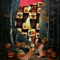 thumbnail image 1 of Fartey Plus Size Halloween Leggings for Women Casual High Waisted Hip Lifting Yoga Pants Funny Ghost Print Legging Soft Stretchy Workout Tights Multicolor M, 1 of 5