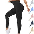 thumbnail image 1 of Fartey Seamless Leggings for Women Butt Lifting High Waisted Legging Tummy Control Yoga Pants Stretch Sports Gym Workout Running Leggings Tights Dark Gray S, 1 of 5