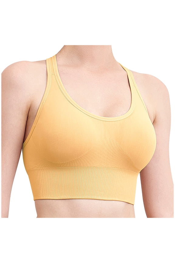 Sports Bras for Women High Impact Support Adjustable Straps Criss Cross Backless Bras Full Coverage Push Up Bras Workout Yoga Bra