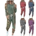 thumbnail image 1 of Fartey Vintage 2 Piece Lounge Sets for Women 2025 Floral Print Two Piece Outfits Jogger Set Plus Size Long Sleeve Sweatshirts and Drawstring Jogger Sweatpants Sweatsuit,3XL, 1 of 6