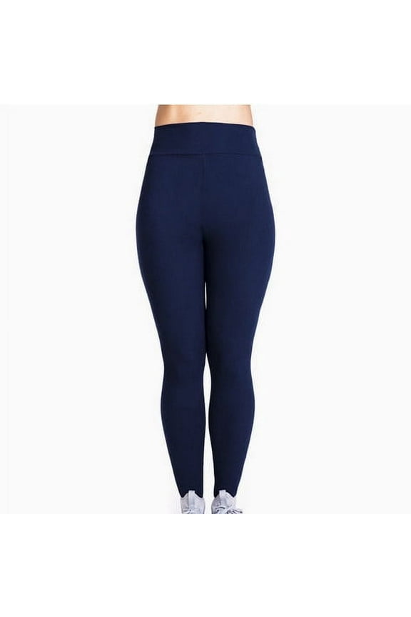 Women's Yoga Pants Slim Fit Solid Color Running Athletic Leggings Tummy Control Elasticity High Waist Workout Tights Navy M