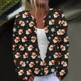 thumbnail image 1 of Fartey Womens Christmas Sweater Plus Size Xmas Printed Cardigans Oversized Long Sleeve Open Front Sweaters Fall Winter Button Up Knitted Coat S-5XL, 1 of 5