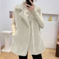 thumbnail image 1 of Fartey Womens Fuzzy Fleece Vest Casual Warm Sleeveless Zip Up Sherpa Vest Jacket with Pockets Dressy Casual Lapel Collar Vests Coats L, 1 of 7